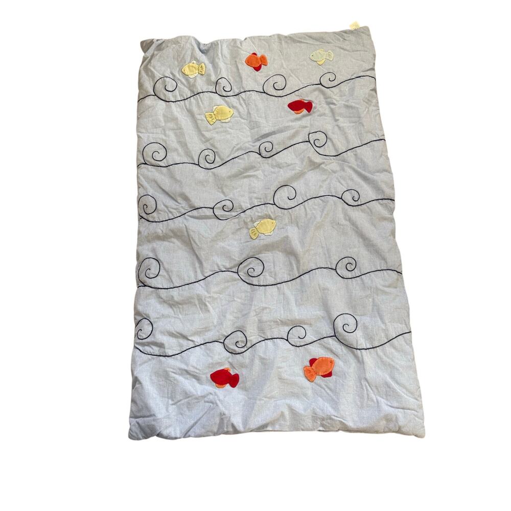 Jacadi Vintage Ocean Fish Sea Crib Bedding Comforter